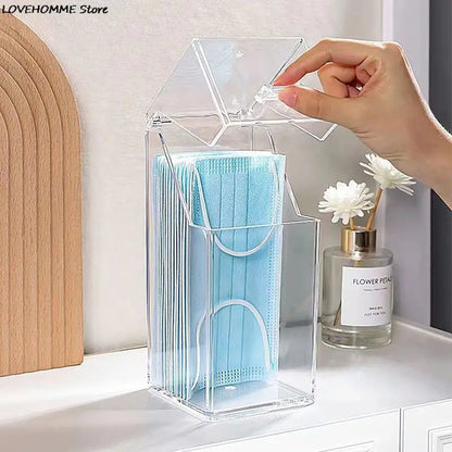 Mask & Wet Tissue Storage Box – Dustproof Baby Wipes Dispenser with Lid for Kitchen & Household