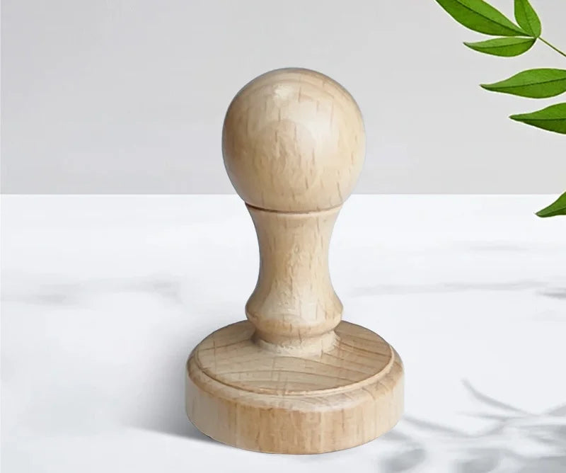 Custom Wooden Logo Stamp – Personalized Self-Inking Rubber Stamp for Wedding, Party, Packaging, Company Name & Address