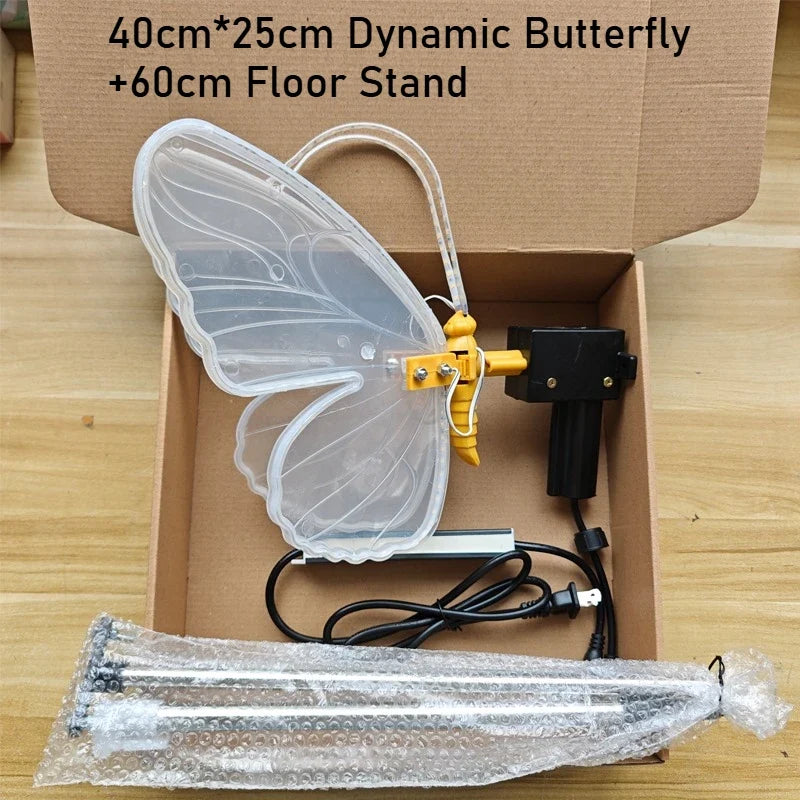 Giant LED Butterfly Decoration - Moving Simulated Insect Light for Outdoor Parties & Holidays