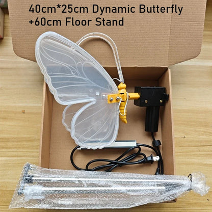 Giant LED Butterfly Decoration - Moving Simulated Insect Light for Outdoor Parties & Holidays