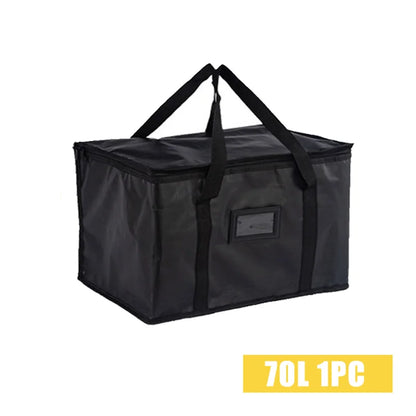 70L Large Insulated Thermal Cooler Bag – Portable Lunch Tote, Tin Foil Food Storage for Picnic, Camping, and Fresh Keeping