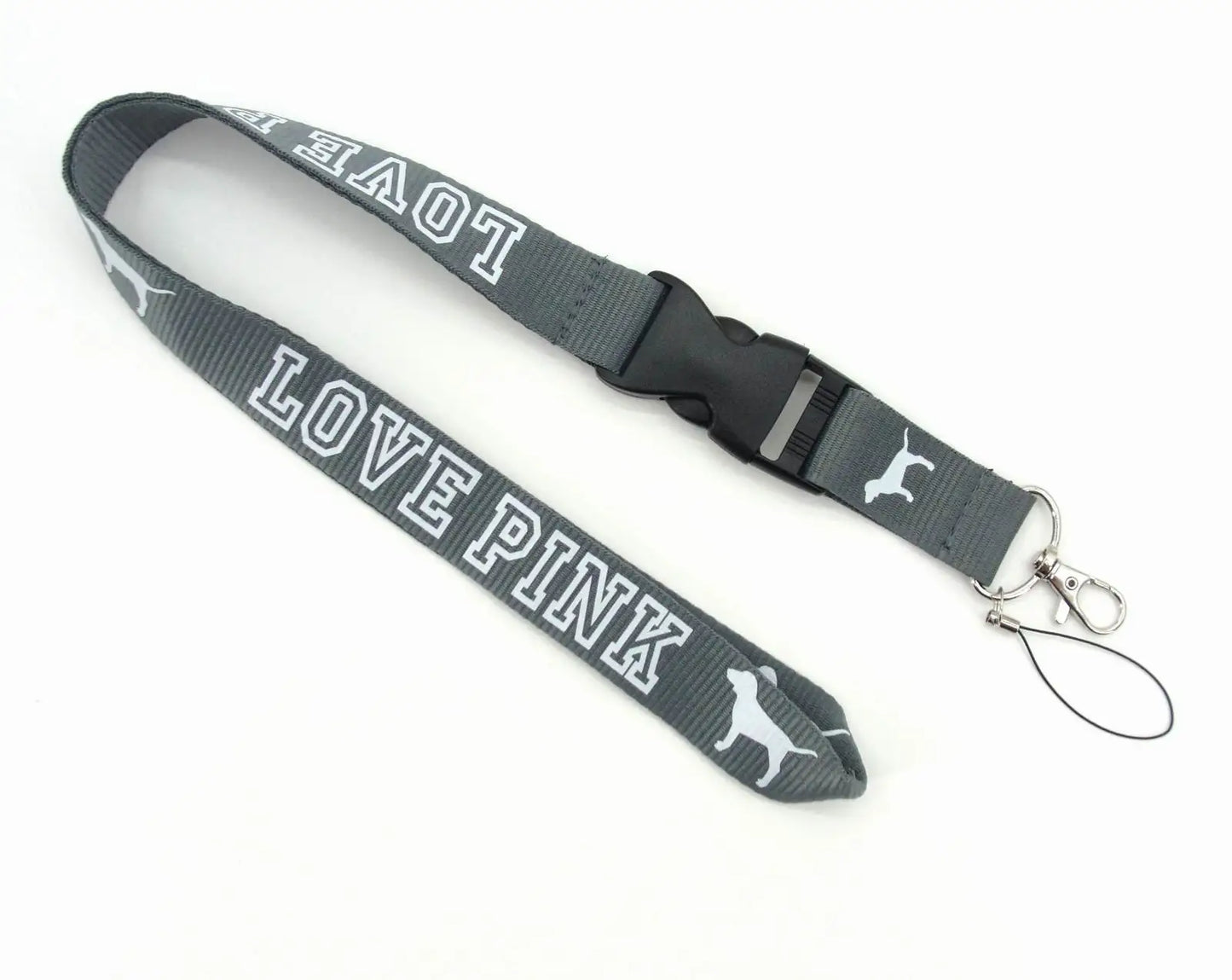 LOVE PINK Cellphone Lanyard Strap – Detachable Buckle Holder for Keys, ID Cards, Clothing & Accessories (H005)