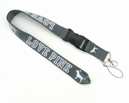 LOVE PINK Cellphone Lanyard Strap – Detachable Buckle Holder for Keys, ID Cards, Clothing & Accessories (H005)