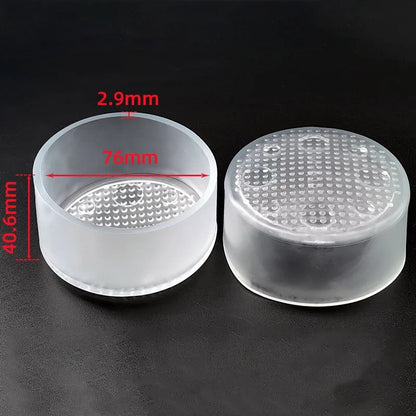 Transparent Silicone Furniture Leg Protectors - Round Chair & Table Foot Covers for Scratch Prevention