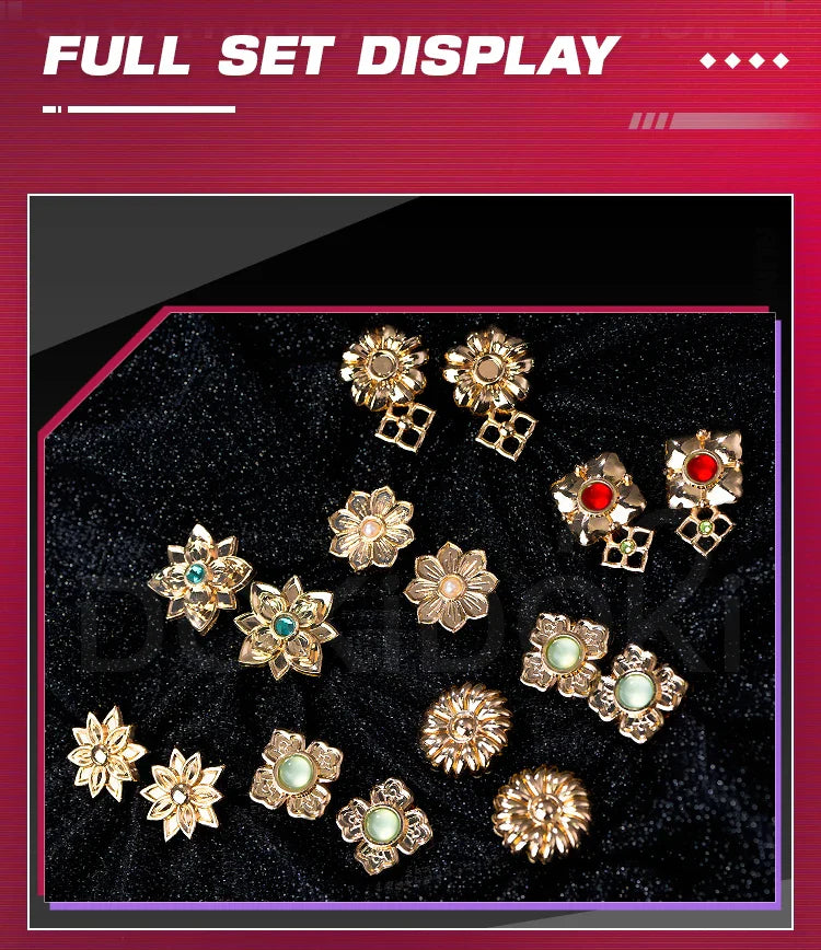 Rumii Miraa Zoeyy Cosplay Earrings — DokiDoki Metal Headwear for Halloween & Costume Accessories