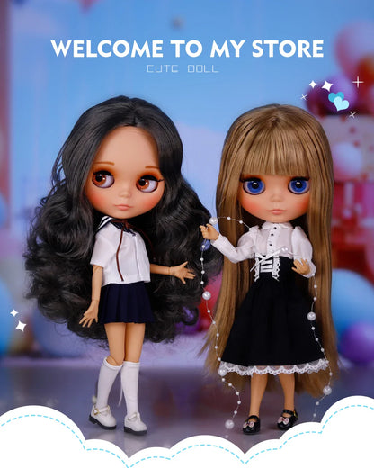 ICY DBS Blyth 1/6 Joint Doll – 30cm Tan Skin Matte Face BJD Girl Doll Toy Gift