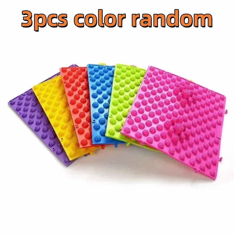 Reflexology Foot Massage Spike Mat — Yoga Cushion Pad for Anti-Stress, Blood Circulation & Toe Pressure Therapy