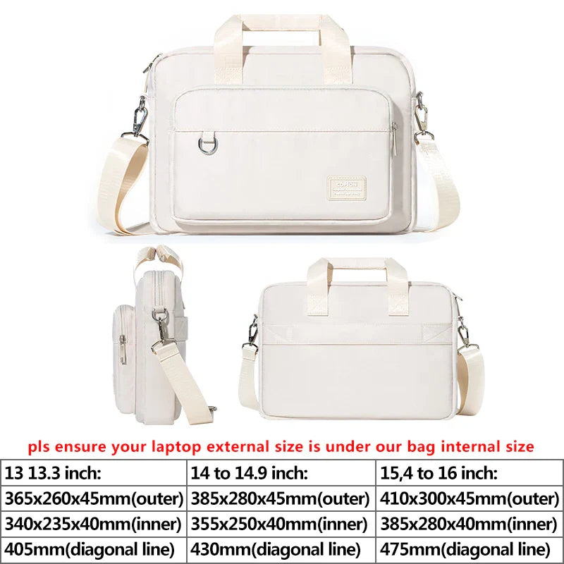 Universal Laptop Shoulder Bag for Men and Women - Fits 13, 14, 15.6 Inch Models Including MacBook Air/Pro and Surface - Compatible with Acer, ASUS, Toshiba