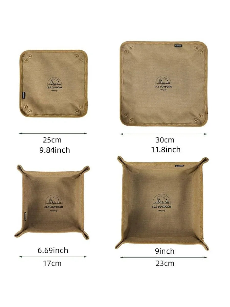 Portable Camping Organizer Tray – Compact Storage Box for Home & Travel, Clutter-Free Camping