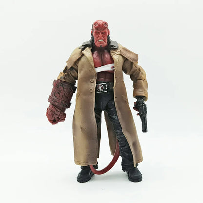 Mezco Studio Hellboy 7" Figure – Trenchcoat Variant PVC Collectible Toy Doll Gift