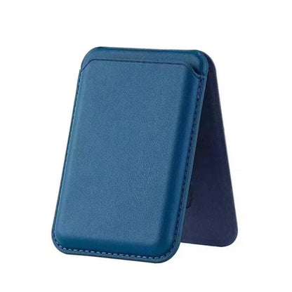 Strong Magnetic Leather Wallet Case with Hidden Stand for MagSafe – Card Holder Cover for iPhone 15 Pro Max, 14 & 13 Pro Max
