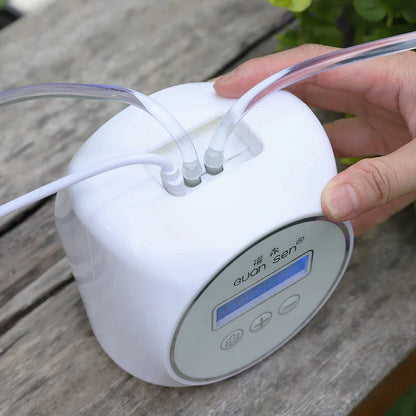 Smart Drip Irrigation Timer System – Automatic Garden Watering Controller Pump Kit for Plants & Home Use