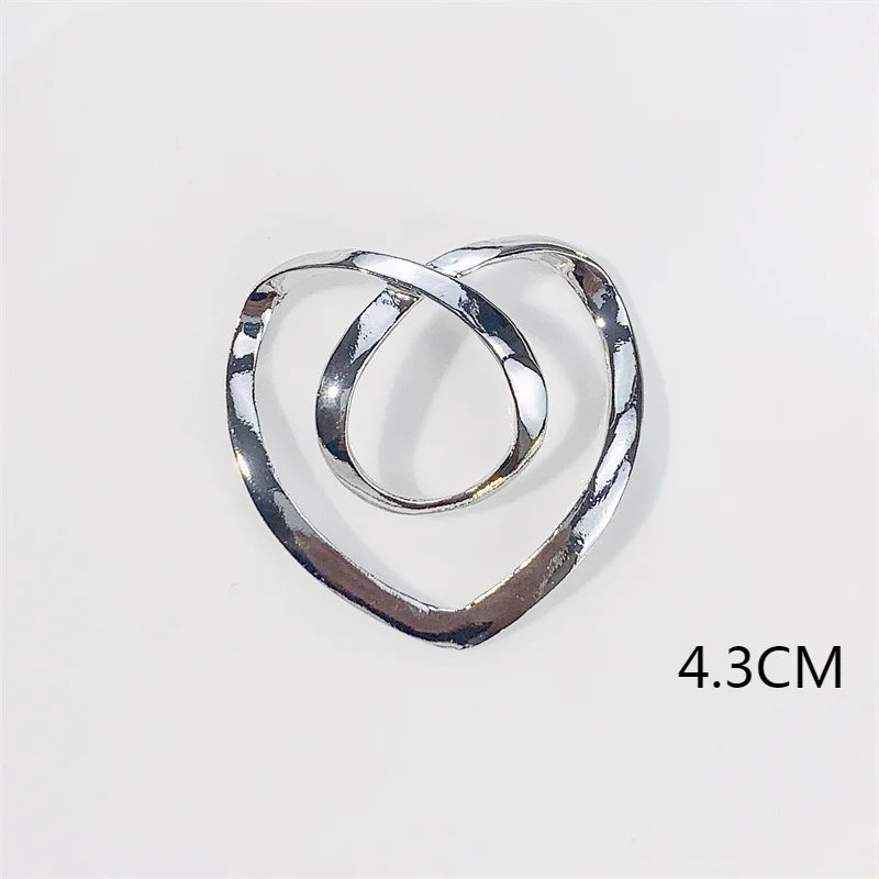 Creative Knot Buckles – Geometric T-Shirt & Scarf Waist Tightening Buttons, Clothing Accessories