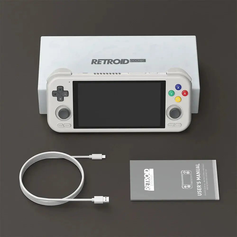 Retroid Pocket 4Pro Handheld Game Console – 4.7" Touch Screen, 8GB RAM, WiFi 6.0, Bluetooth 5.2, 5000mAh Battery, Gift for Gamers