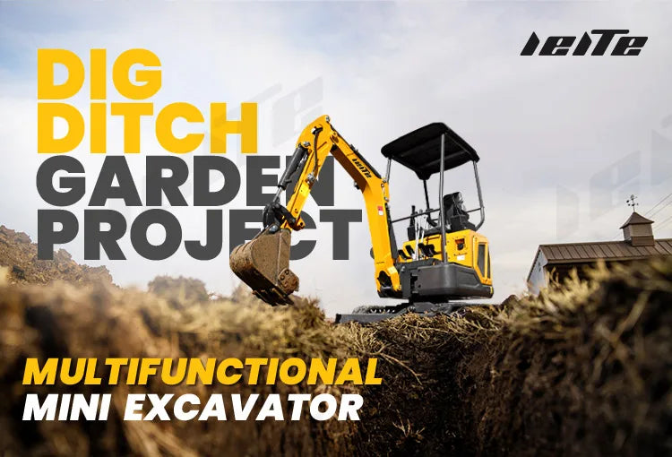 Mini Excavator 1–3 Ton — Kubota Engine, EPA Compliant Small Farm Digger, Compact Construction Machine