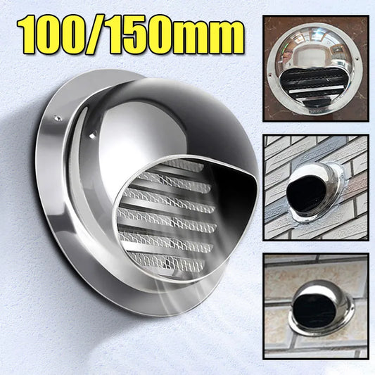 Stainless Steel Wall & Ceiling Air Vent Cover – Waterproof Exhaust Grille for Heating & Cooling