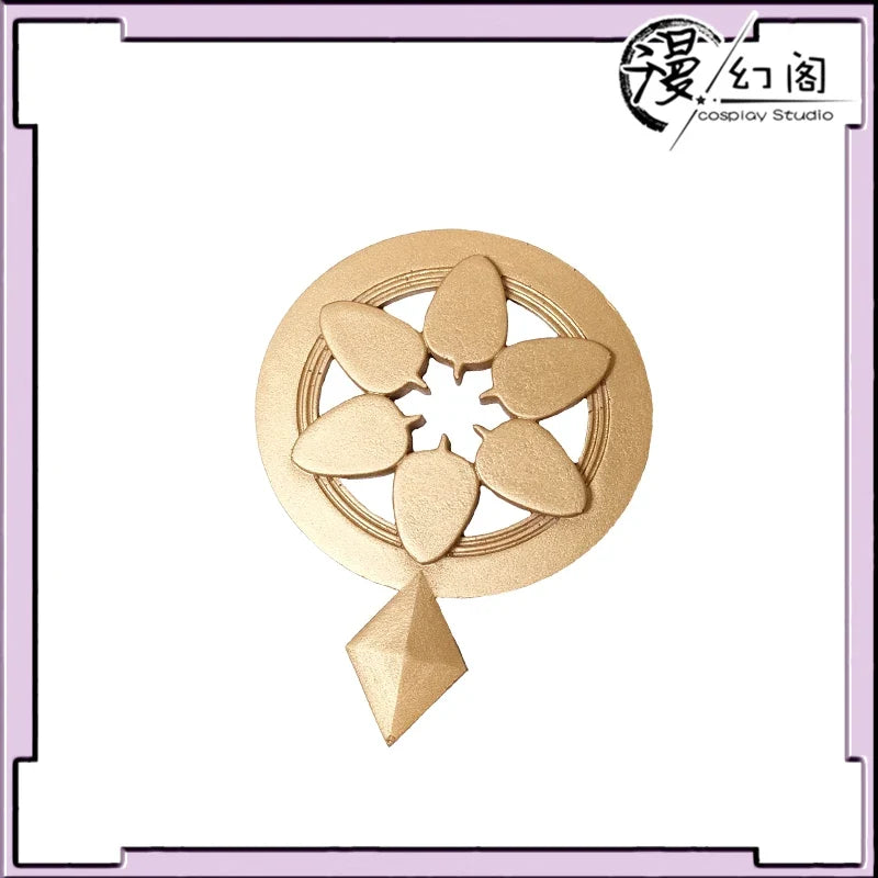 Scaramouche Wanderer Cosplay Accessory - Kunikuzushi Bamboo Hat Vision of God 3D Printed Prop