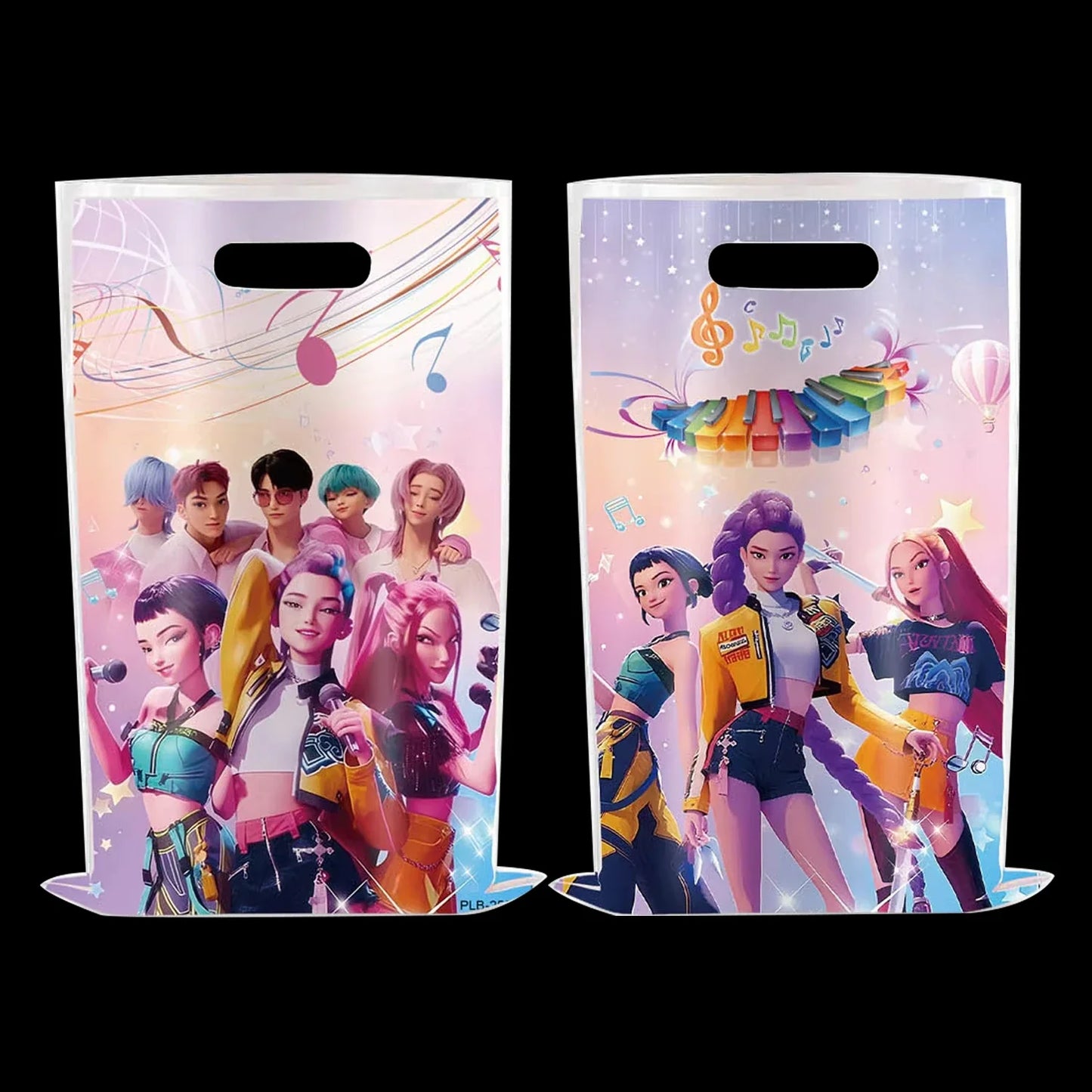 10PCS Demon Hunter’s Delve Kids’ Birthday Candy Bags – Anime Party Supplies