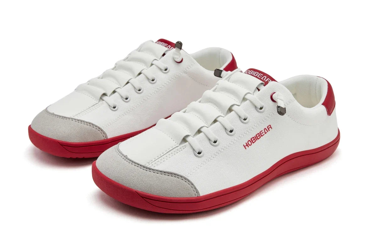 HOBIBEAR Zero Drop Barefoot Shoes – Wide Toe Minimalist Canvas Sneakers for Men & Women