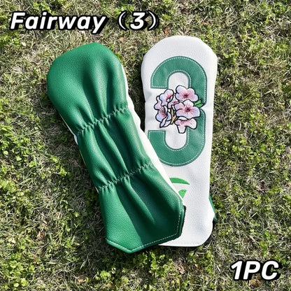 Golf Club Head Covers – 1pc/4pcs for Driver, Fairway Wood, Hybrid & Iron, Golf Accessories Supplies