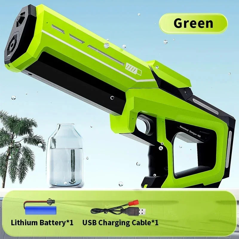 Automatic Water Absorbing Electric Water Gun for Adults & Kids, Outdoor Beach & Pool Entertainment Toy