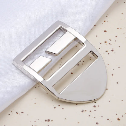 2.5cm Zinc Alloy Adjustable Buckle – Thick Metal Strap Accessory for Knapsacks & Instruments