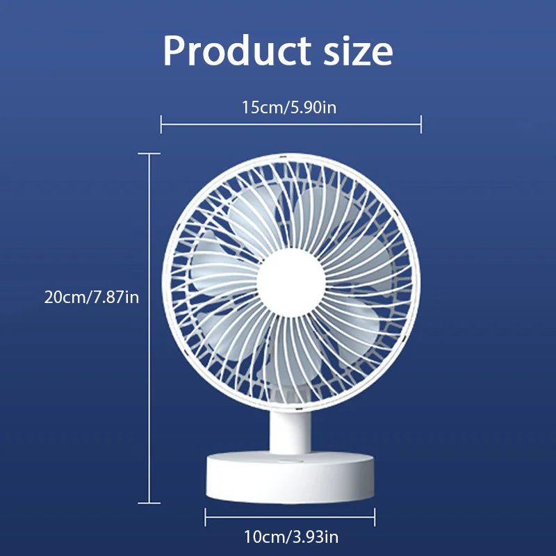 USB Small Electric Desktop Fan – Portable High-Wind Cooling Fan for Home, Dorm, and Office, Table Air Circulator and Air Cooler