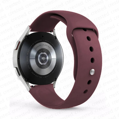 20mm/22mm Silicone Watch Strap – Compatible with Samsung Galaxy Watch 7/6/4 Classic, 5 Pro, 3, Active 2, Gear S3 & Huawei GT 2e/3/4 Bands