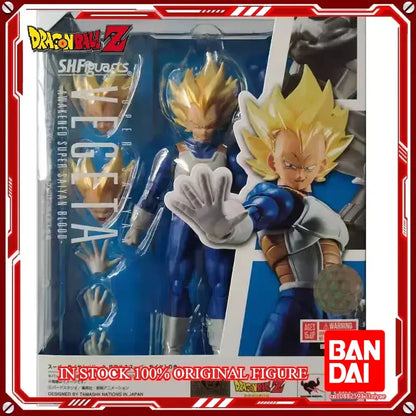 Original Bandai Dragon Ball Z S.H.Figuarts — Super Saiyan God Blue Son Goku Action Figure Model Toy