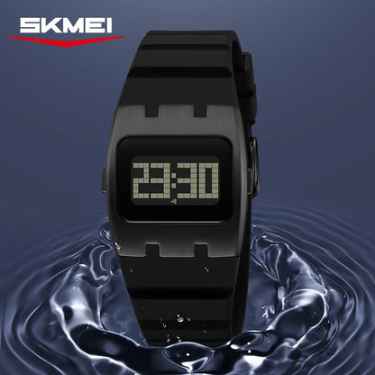 SKMEI 2415 Men’s Digital Watch — Waterproof Luminous Electronic Chronograph with Calendar & Alarm