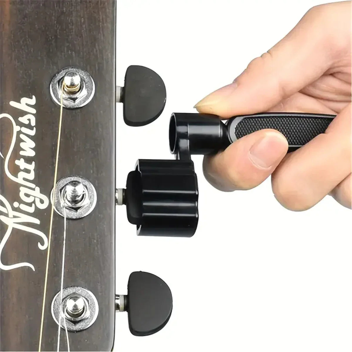 3-in-1 Guitar String Winder with Peg Winder, Cutter, and Pin Puller - Essential Instrument Maintenance and Repair Tool