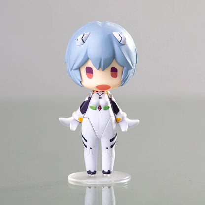 Evangelion Anime Figure Set – Ayanami Rei, Asuka & Shinji Collectible Figurines for Car Decoration & Kids Gift