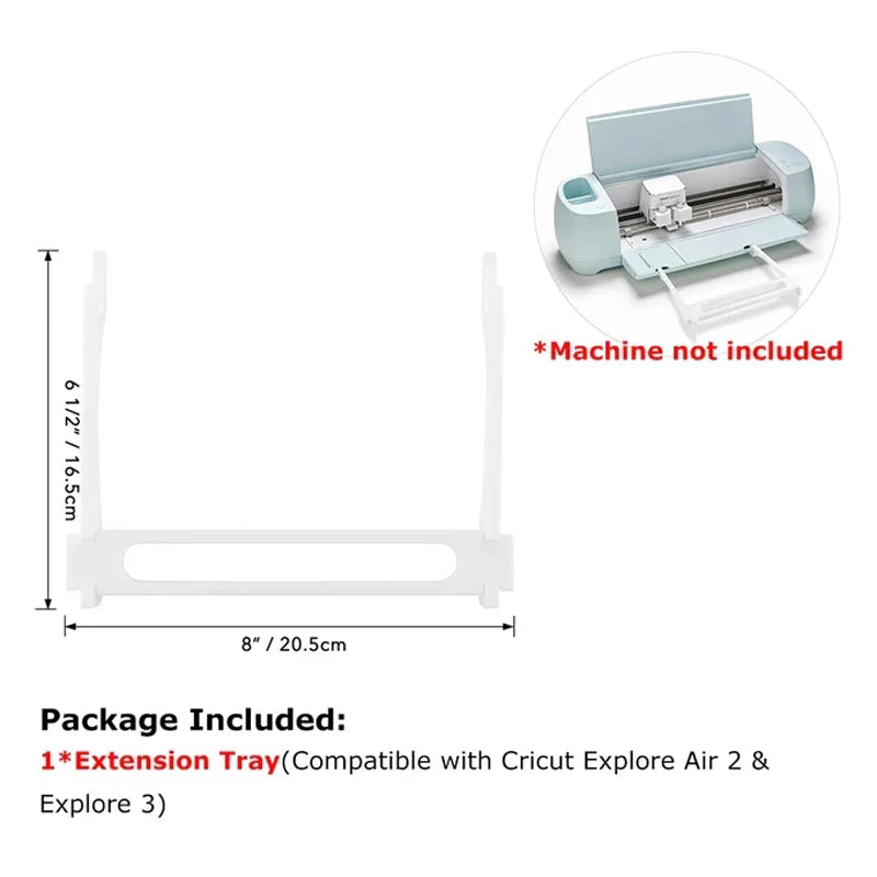 Cricut Extension Tray — Compatible with Maker 3, Maker, Explore Air 2 & Explore 3, Prevents Cutting Mat from Bending or Falling