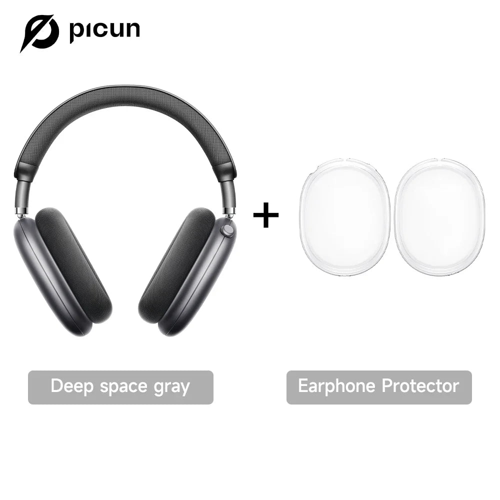 Picun F8 Pro ANC Wireless Headphones - 3D Spatial Audio Bluetooth Headset with HD Mic & Low Latency App Support
