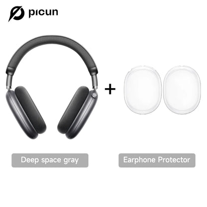 Picun F8 Pro ANC Wireless Headphones - 3D Spatial Audio Bluetooth Headset with HD Mic & Low Latency App Support