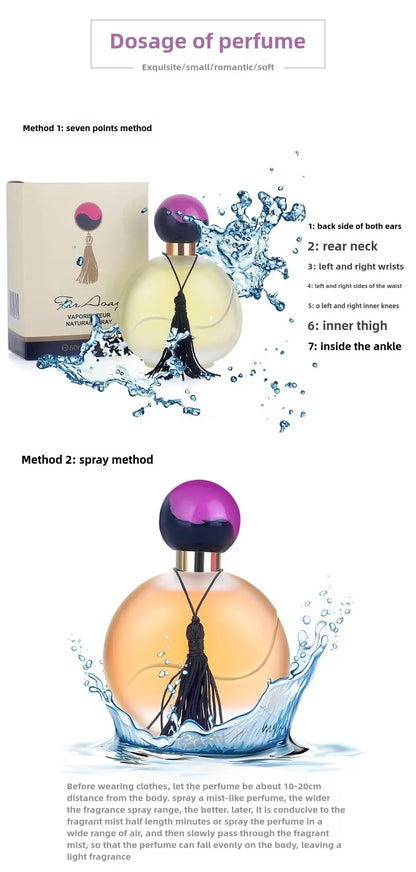 50ml Fresh Citrus Perfume for Women — Long-Lasting Light Orange Scent, High-End Fragrance