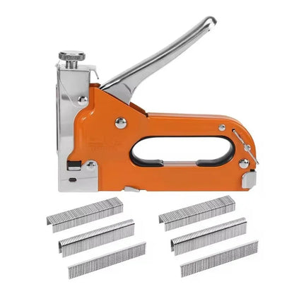 3-in-1 Heavy Duty Manual Staple Gun – Brad Nailer Upholstery & Woodworking Tool, Durable Alloy Steel Easy Use Stapler Gun