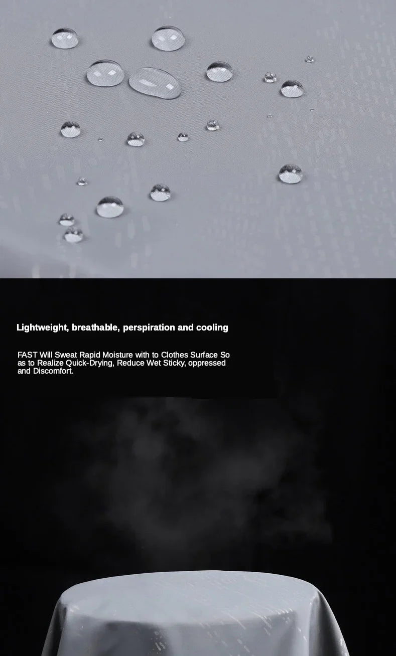 Unisex Waterproof Camping Jacket — Men & Women Windbreaker, Raincoat for Hiking, Climbing, and Sun Protection