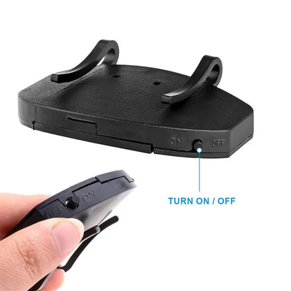 Portable 5 LED Clip Hat Light - Waterproof Headlamp Flashlight for Night Running, Fishing & Outdoor Activities