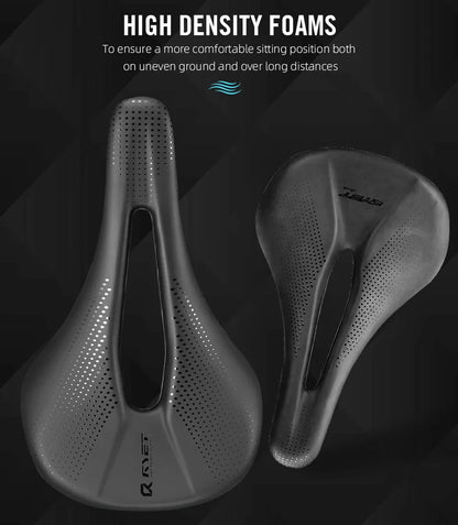 RYET 3D Printed Carbon Bike Saddle — 140/143mm Lightweight Road & MTB Cycling Seat with EVA Cushion