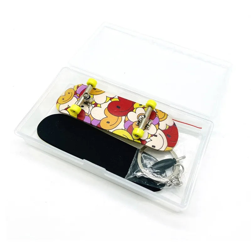 Creative Mini Finger Skateboard – Colorful Maple Fingerboard with Double Rocker, Sport Bearings & Palm Slide Board