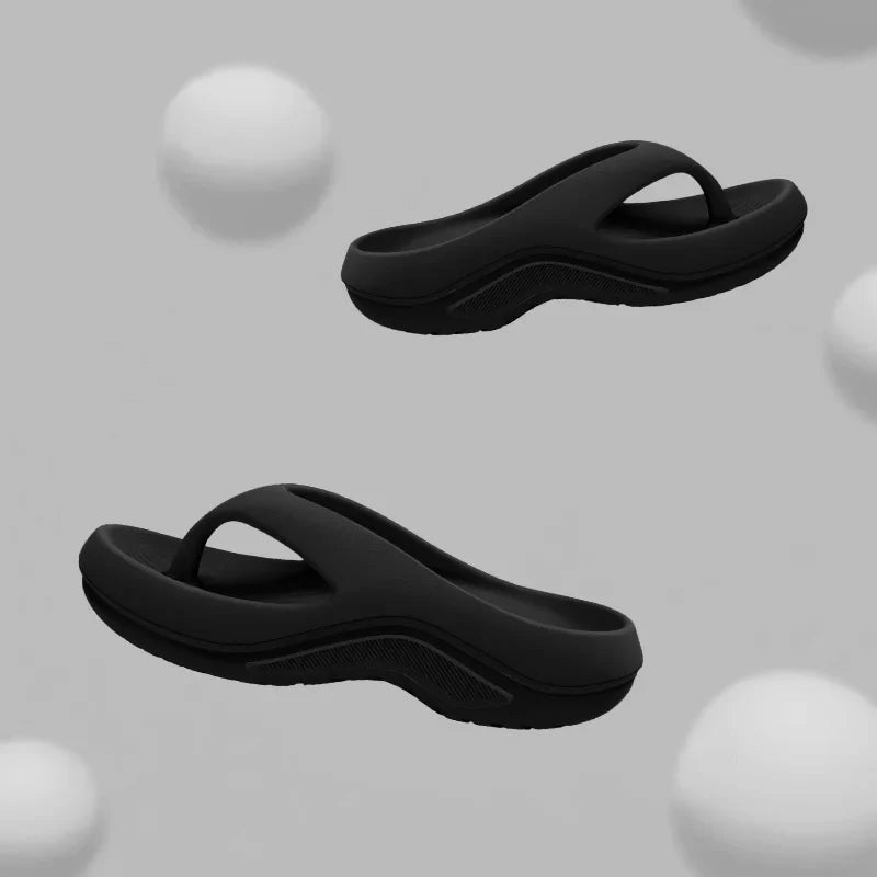 Women’s EVA Thick Heel Sandals – Anti-Slip Odor-Resistant Summer Flip Flops & Outdoor Comfortable Slippers