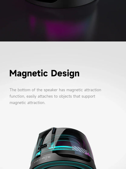 Edifier HECATE G200 Portable Bluetooth Speaker – RGB Lighting, BT5.3 Mini Sound Box with 7-Hour Playback & Phone Holder