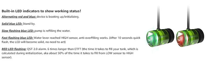 MagTool ATO-360P Smart Aquarium Water Refill Pump – Automatic Top Off (ATO) System for Fish Tanks with Filter Accessory