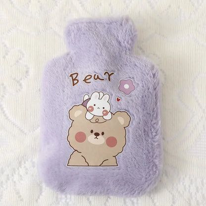 500ML Cute Kawaii Hot Water Bottle — Portable Winter Hand & Bed Warmer for Girls