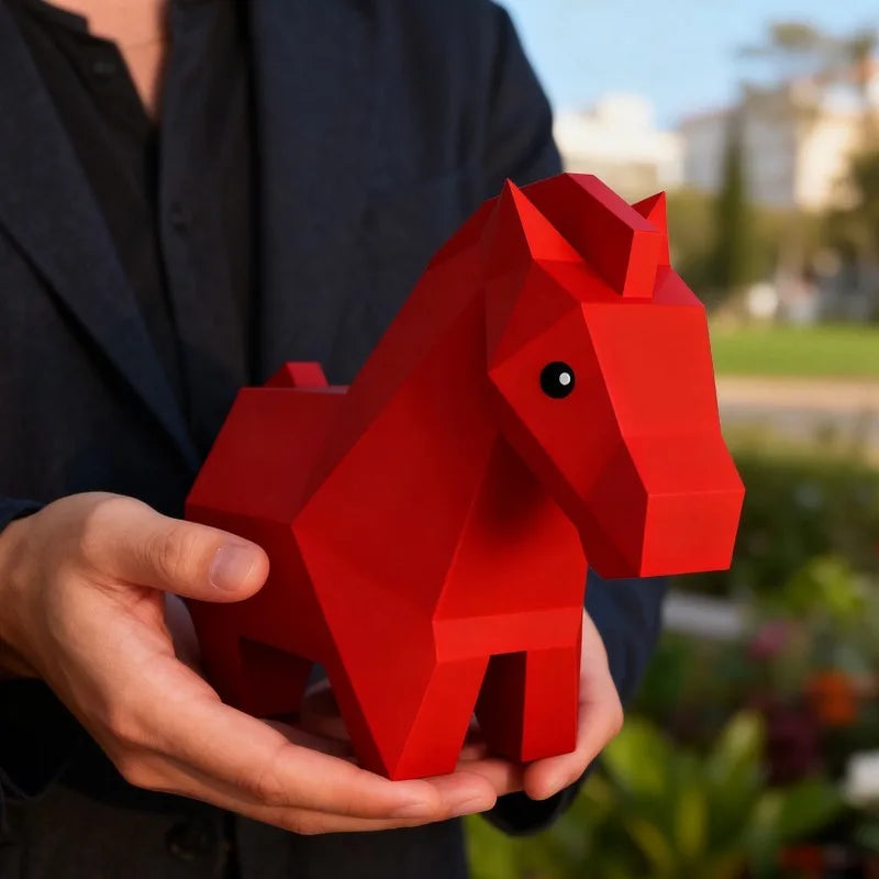 Nordic Pony Ornament - Modern Minimalist Desktop Decor for Living Room & Home Gift