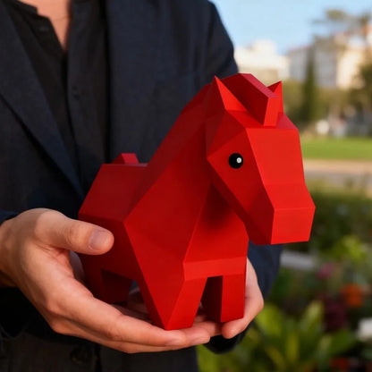 Nordic Pony Ornament - Modern Minimalist Desktop Decor for Living Room & Home Gift