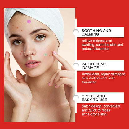 240Pcs Heart & Star Shape Acne Patches - High-End Pimple Dots for Moisturizing & Covering Zits and Blemishes