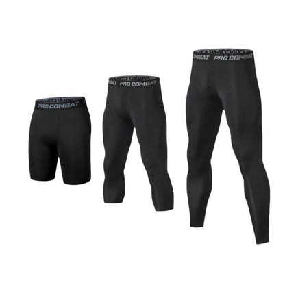Men’s Compression Pants Cool Dry Tights – Athletic Running Baselayer Leggings for Sports, Workout & Fitness Training