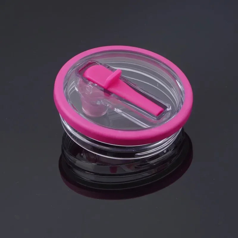 Spill-Proof 40oz Cup Lid for Stanley – Eco-Friendly Replacement with Spiral Straw Cover Accessory